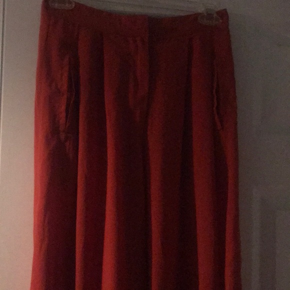 Orange flare bottom Pants - Picture 3 of 3